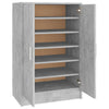 skoskab 60x35x92 cm konstrueret træ betongrå