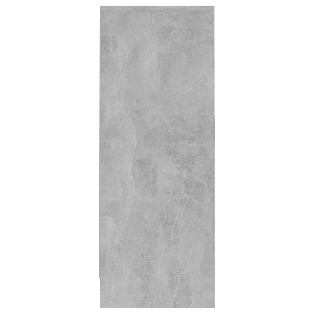 skoskab 60x35x92 cm konstrueret træ betongrå
