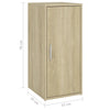 skoskab 32x35x70 cm spånplade sonoma-eg