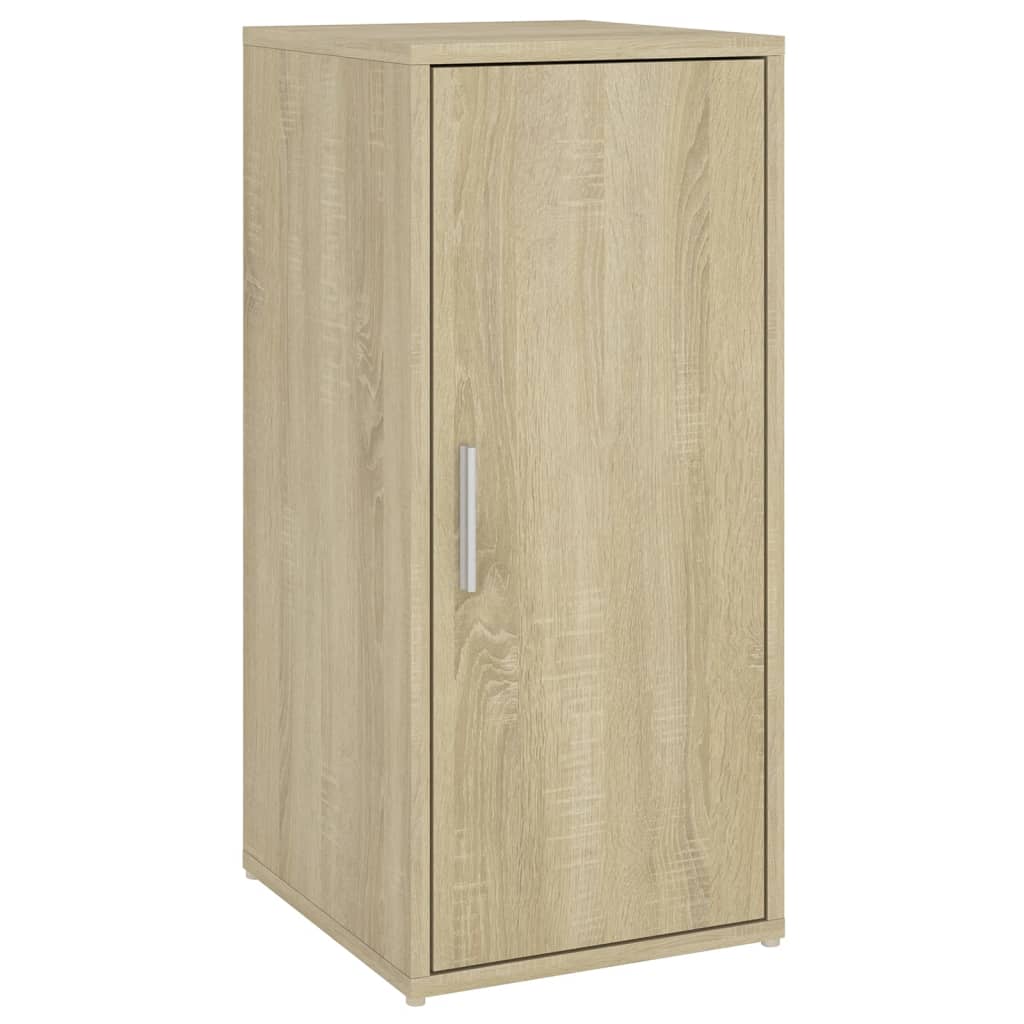 skoskabe 2 stk. 32x35x70 cm konstrueret træ sonoma-eg
