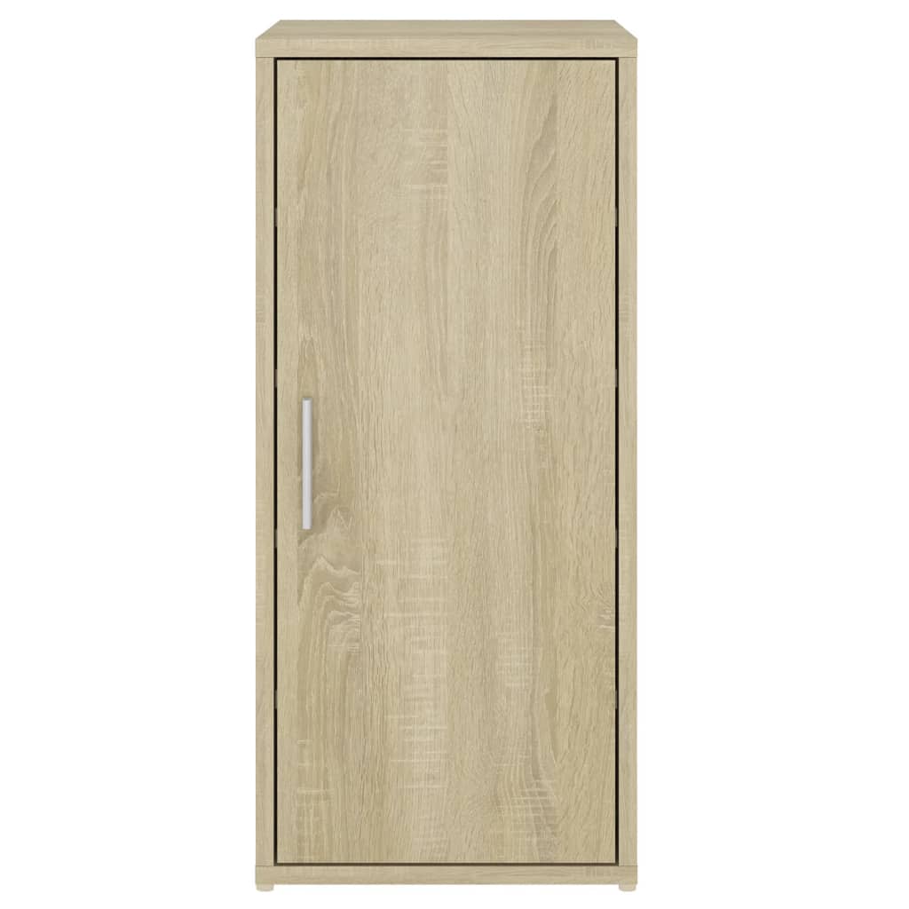 skoskabe 2 stk. 32x35x70 cm konstrueret træ sonoma-eg
