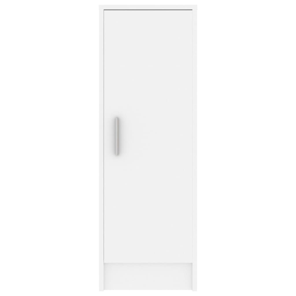 skoskab 32x35x92 cm konstrueret træ hvid