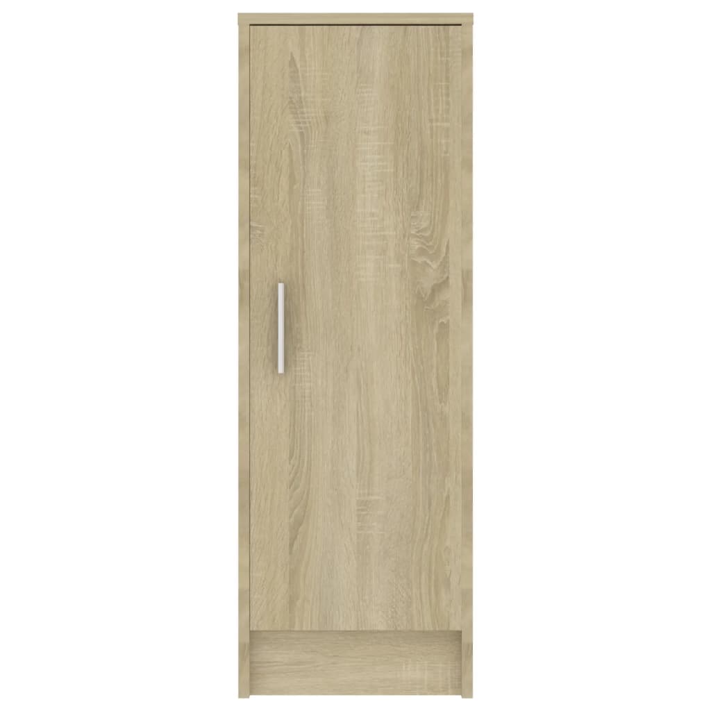 skoskab 32x35x92 cm konstrueret træ sonoma-eg