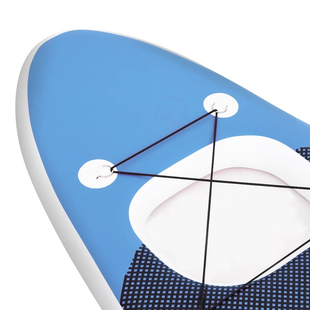 oppusteligt paddleboardsæt 330x76x10 cm havblå