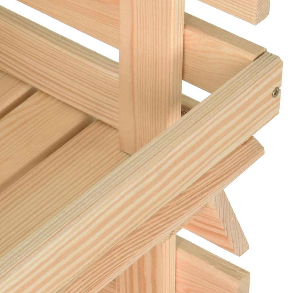 grøntsagsvogn 57x30x80 cm massivt fyrretræ