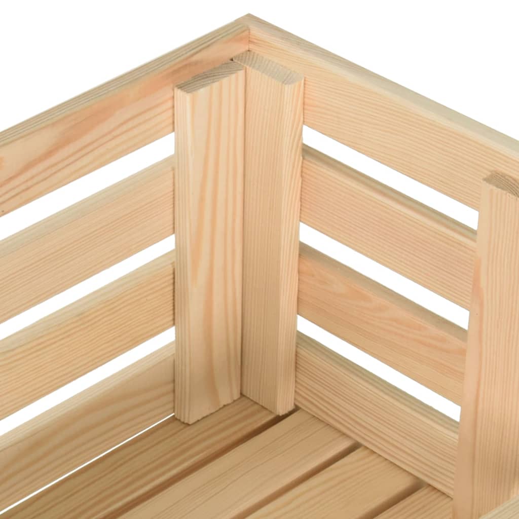 grøntsagsvogn 77x30x80 cm massivt fyrretræ