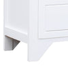 tv-skab 108x30x40 cm massivt kejsertræ hvid