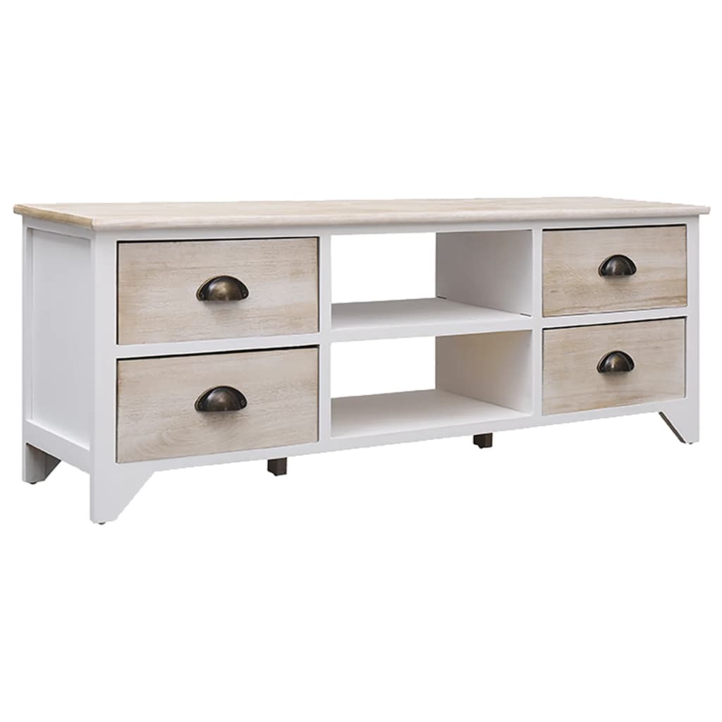 tv-skab 108x30x40 cm massivt kejsertræ
