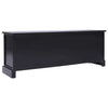tv-bord 108x30x40 cm massivt kejsertræ sort