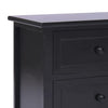 tv-bord 108x30x40 cm massivt kejsertræ sort