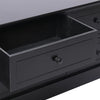 tv-bord 108x30x40 cm massivt kejsertræ sort