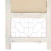 5-panels rumdeler 175x165 cm stof cremefarvet