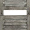 6-panels rumdeler 214x166 cm massivt træ grå