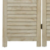 6-panels rumdeler 210x165 cm massivt kejsertræ