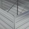 højbed 160x80x77 cm galvaniseret stål sølvfarvet