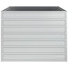 højbed 100x100x77 cm galvaniseret stål sølvfarvet
