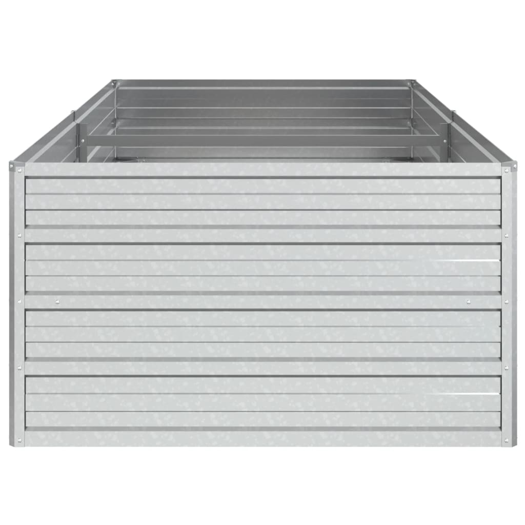 højbed 160x80x45 cm galvaniseret stål sølvfarvet