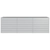 højbed 240x80x77 cm galvaniseret stål sølvfarvet