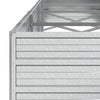 højbed 320x80x45 cm galvaniseret stål sølvfarvet