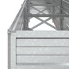 højbed 320x40x45 cm galvaniseret stål sølvfarvet