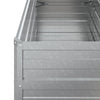 højbed 100x40x77 cm galvaniseret stål sølvfarvet