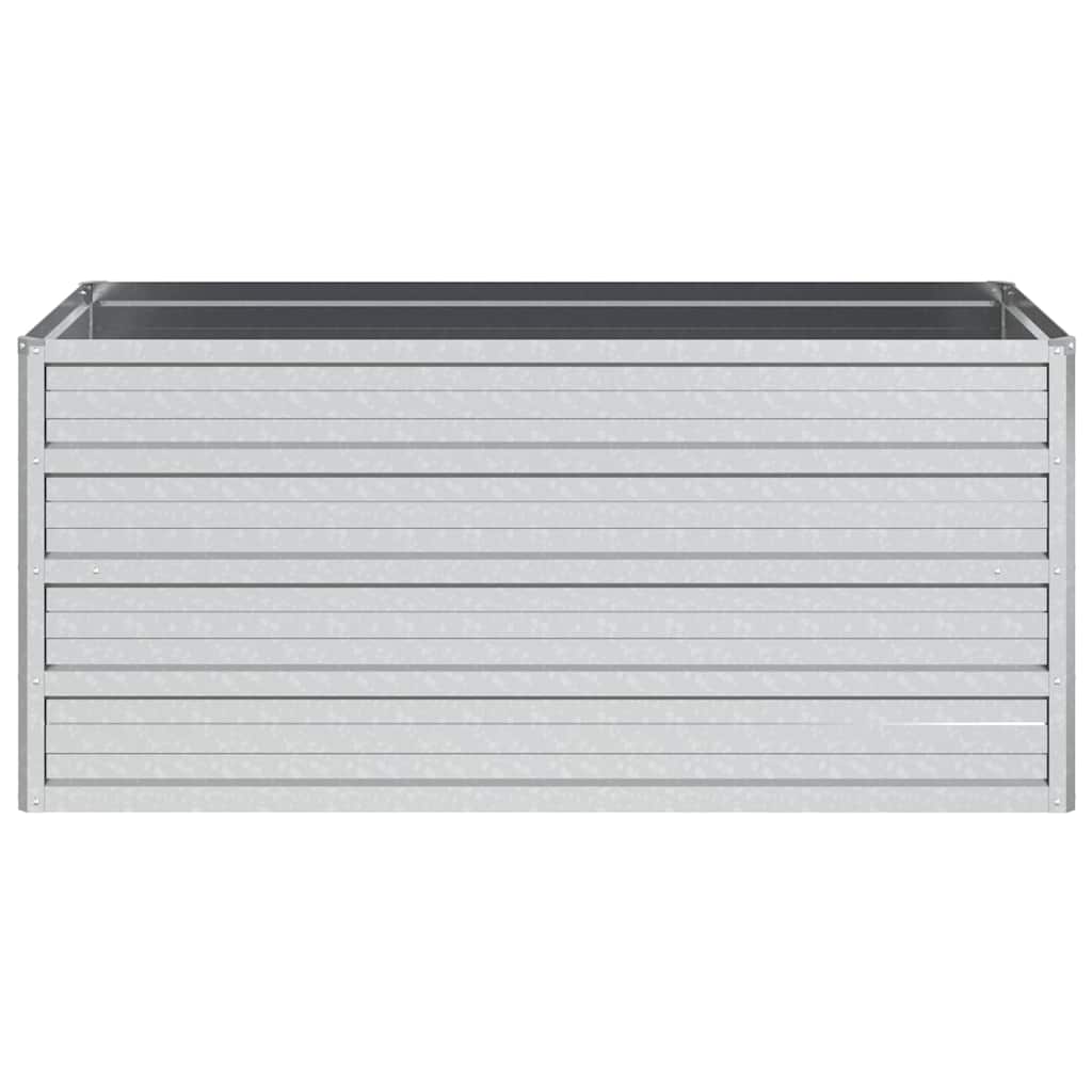 højbed 100x40x45 cm galvaniseret stål sølvfarvet