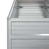højbed 100x40x45 cm galvaniseret stål sølvfarvet