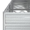 højbed 400x80x77 cm galvaniseret stål sølvfarvet