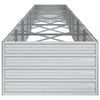 højbed 480x80x45 cm galvaniseret stål sølvfarvet