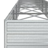 højbed 480x80x45 cm galvaniseret stål sølvfarvet