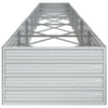 højbed 600x80x45 cm galvaniseret stål sølvfarvet