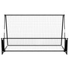 2-i-1 fodbold-rebounder 202x104x120 cm stål