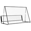 2-i-1 fodbold-rebounder 202x104x120 cm stål