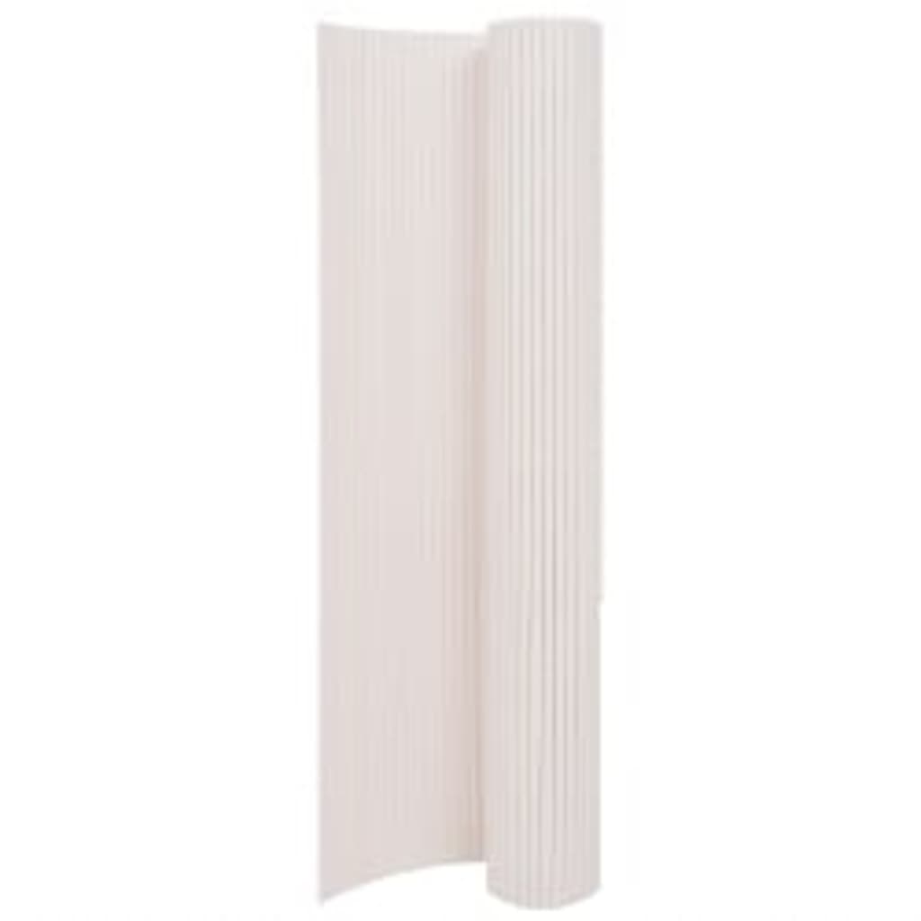 havehegn 90x400 cm dobbeltsidet hvid