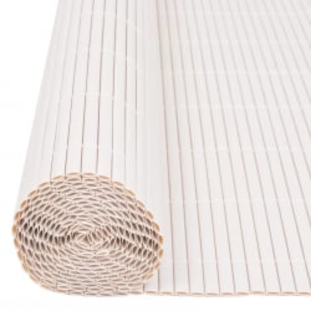 havehegn 90x400 cm dobbeltsidet hvid