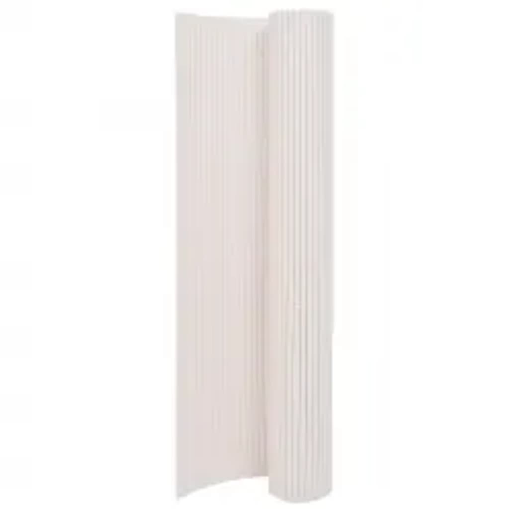 havehegn 110x400 cm dobbeltsidet hvid