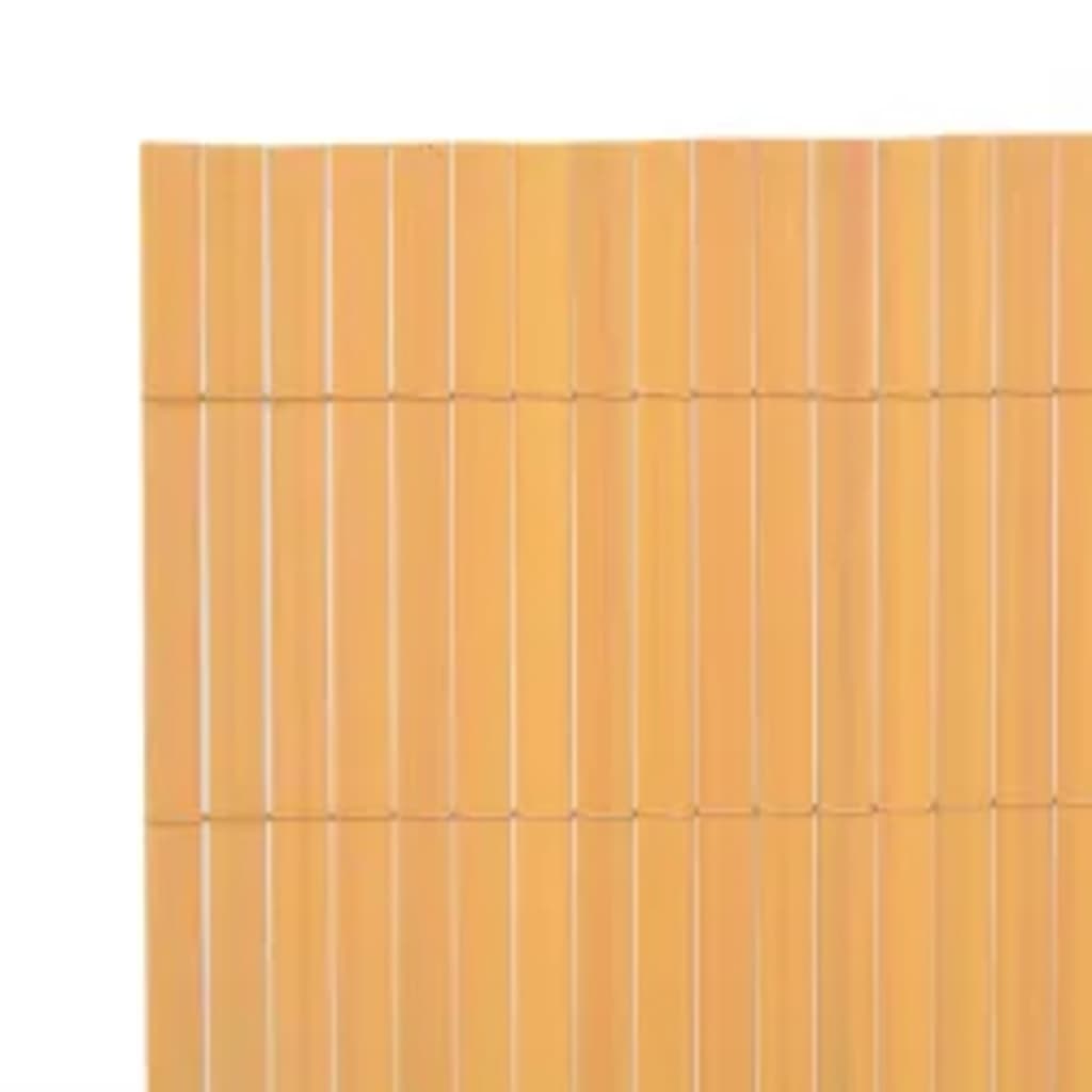 dobbeltsidet havehegn 110x500 cm gul