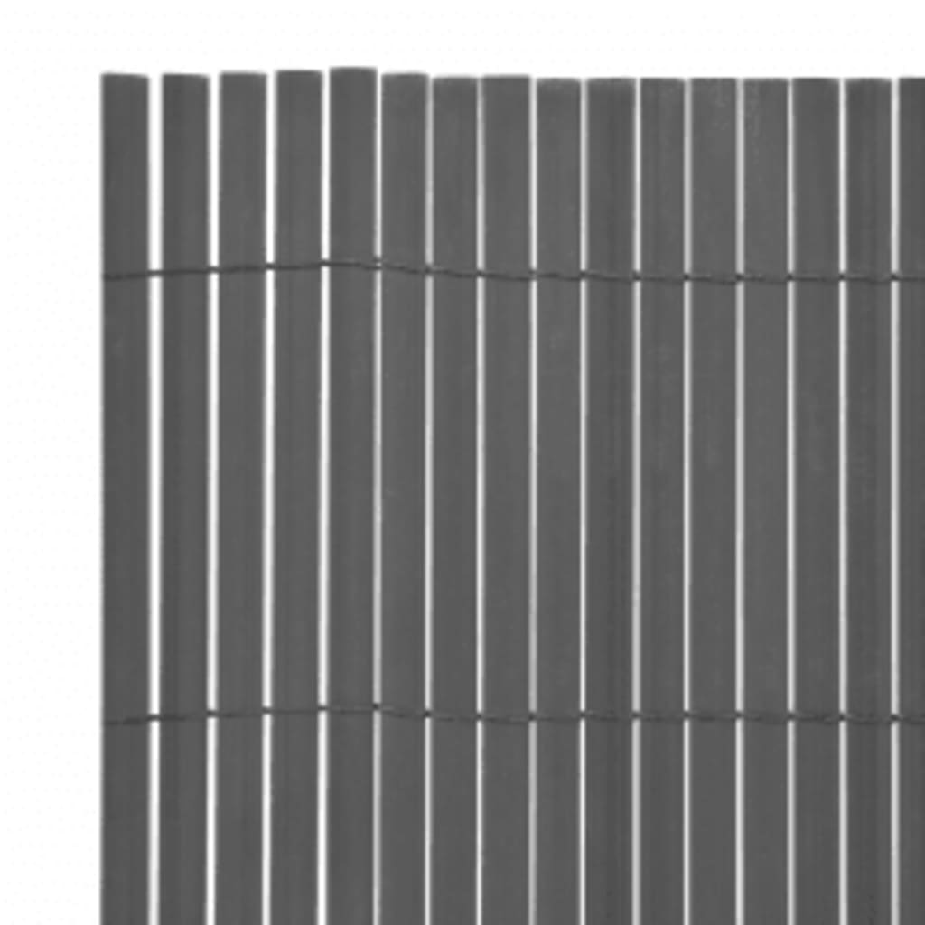 havehegn 110x500 cm dobbeltsidet grå