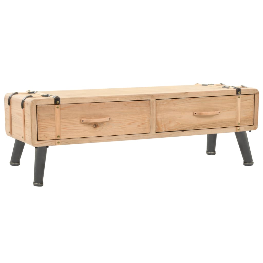 tv-skab 110x33x35 cm massivt fyrretræ