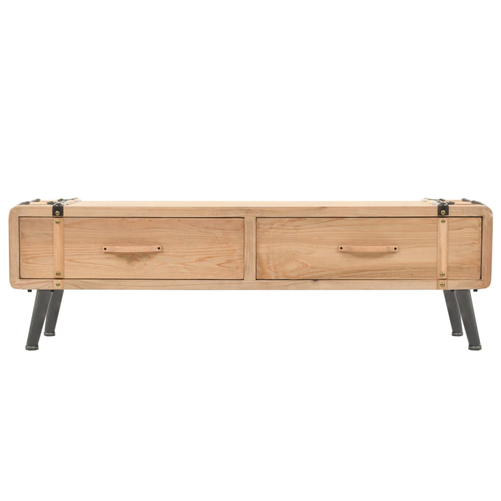 tv-skab 110x33x35 cm massivt fyrretræ