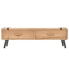 tv-skab 110x33x35 cm massivt fyrretræ
