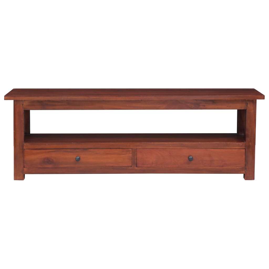 tv-skab 115x30x40 cm massivt mahognitræ brun