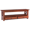tv-skab 115x30x40 cm massivt mahognitræ brun