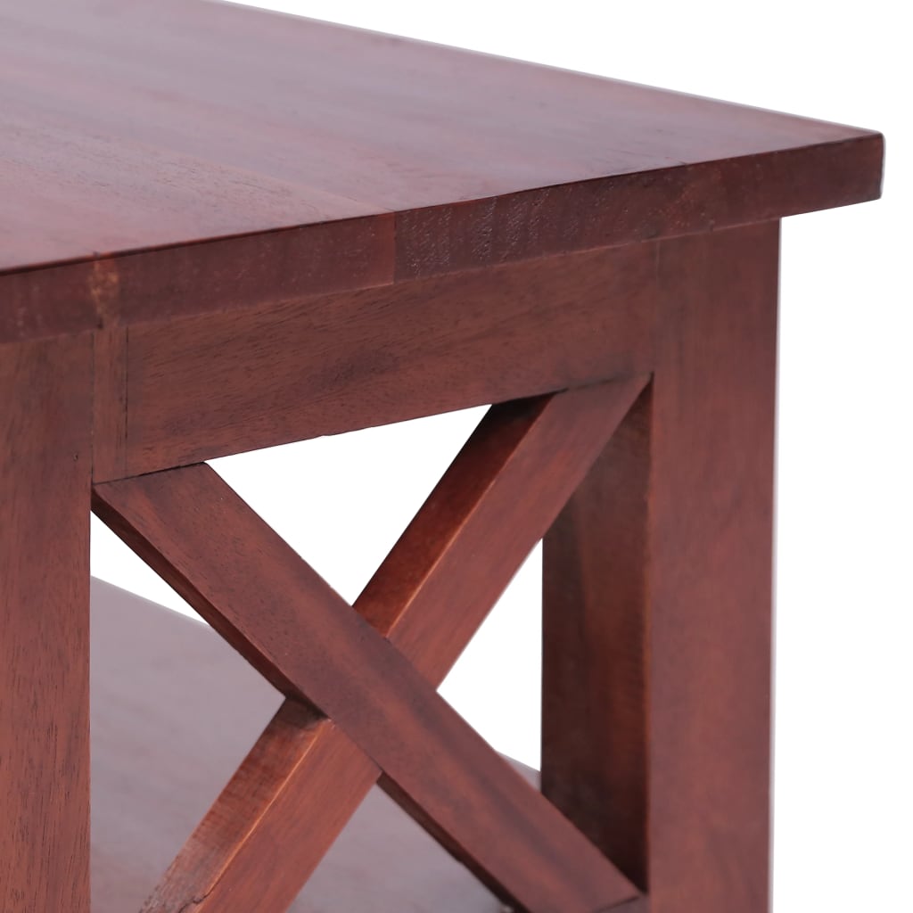 tv-skab 115x30x40 cm massivt mahognitræ brun