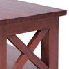 tv-skab 115x30x40 cm massivt mahognitræ brun