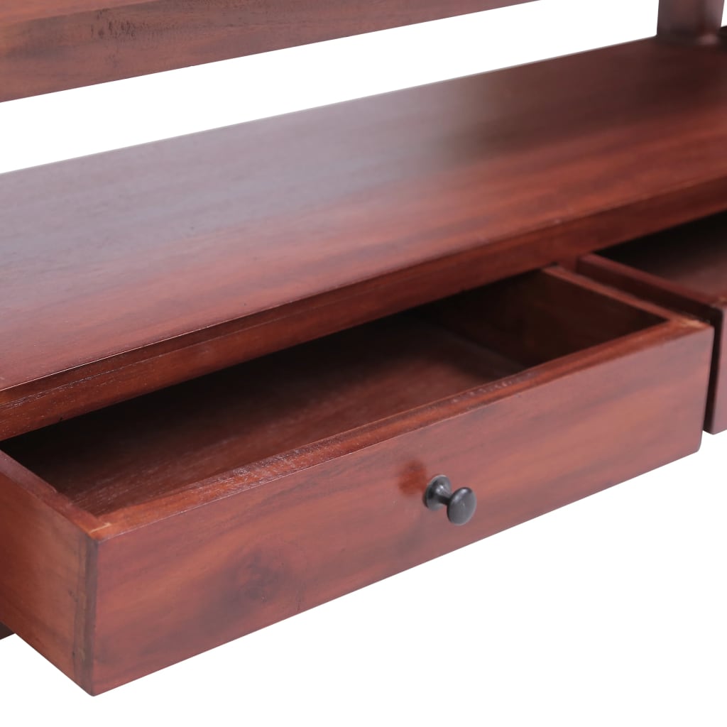 tv-skab 115x30x40 cm massivt mahognitræ brun