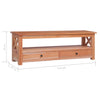tv-skab 115x30x40 cm massivt mahognitræ