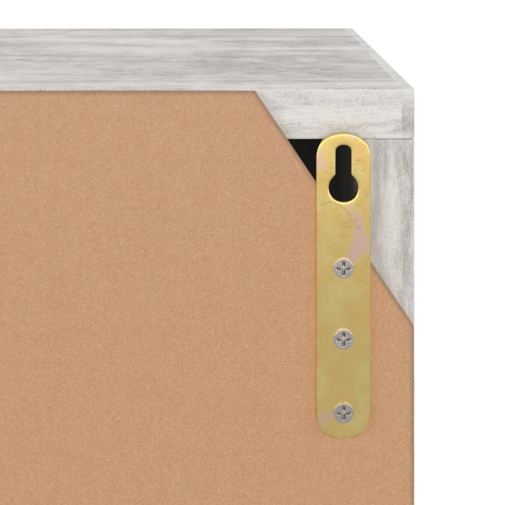 tv-bord 88,5x27,5x30,5 cm konstrueret træ betongrå