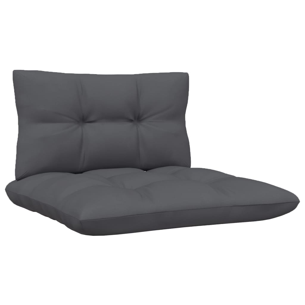 2-personers havesofa med hynder massivt fyrretræ hvid