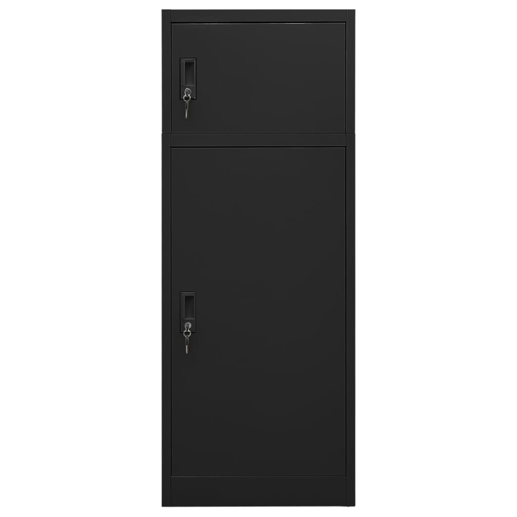 sadelskab 53x53x140 cm stål sort